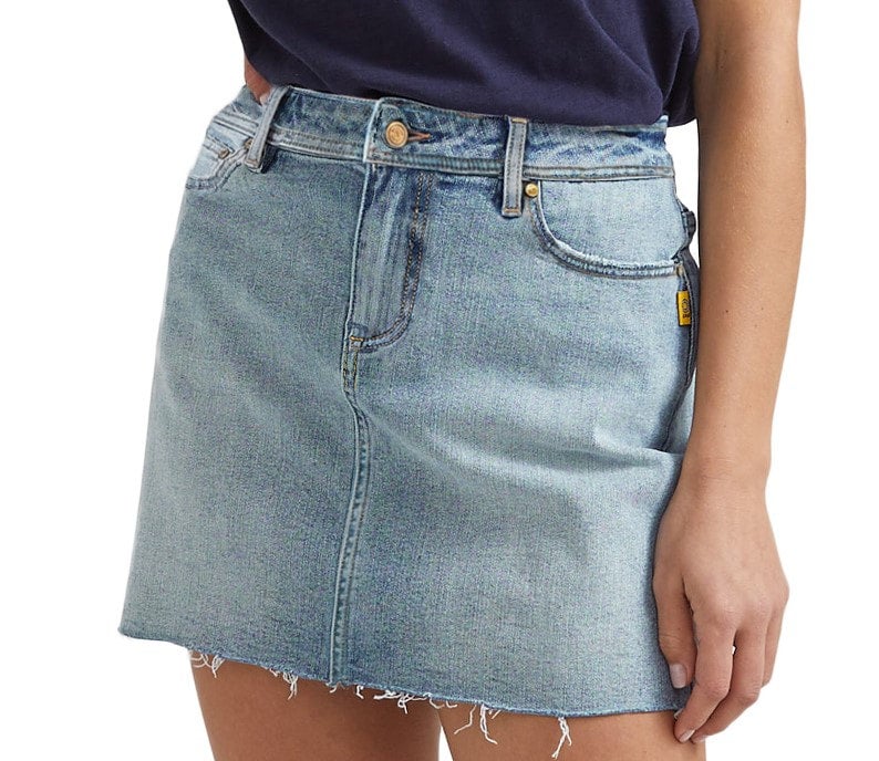 Bettina Liano Mid Wash Denim Skirt | Pixie u0026 Stone